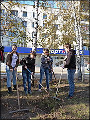 15 октября 2011 г., Барнаул   Общегородской субботник в Барнауле