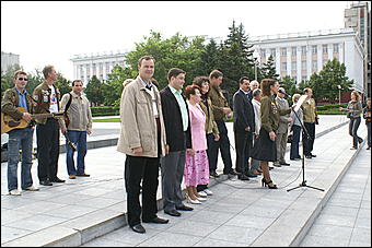 27 июня 2009 г., Барнаул   Торжественное открытие трудового семестра студенческих отрядов Алтайского края