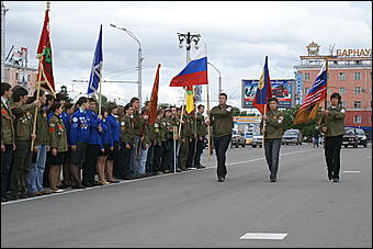 27 июня 2009 г., Барнаул   Торжественное открытие трудового семестра студенческих отрядов Алтайского края