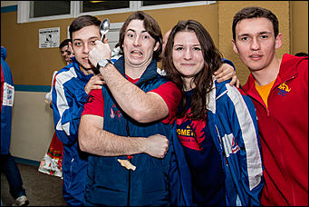 18 февраль 2016 г., Барнаул  © Амител Вячеслав Мельников   Закрытие межрегиональной патриотической акции "Снежный десант"