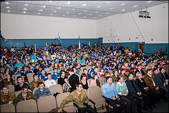 18 февраль 2016 г., Барнаул  © Амител Вячеслав Мельников   Закрытие межрегиональной патриотической акции "Снежный десант"