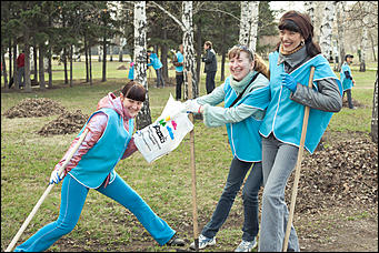 21 апреля 2012 г., Барнаул   Субботник с "Радио Шансон Барнаул" (101,9 FM)