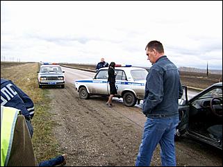 18 апреля 2007 г., заринская трасса   Сотрудники ДПС задержали автомобиль, числившийся в угоне