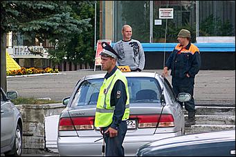 9 августа 2011 г., Барнаул   Акция протеста таксистов