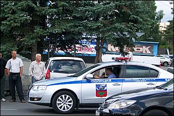9 августа 2011 г., Барнаул   Акция протеста таксистов