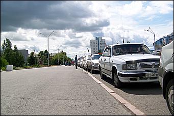 9 августа 2011 г., Барнаул   Акция протеста таксистов