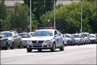 9 августа 2011 г., Барнаул   Акция протеста таксистов