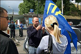 9 августа 2011 г., Барнаул   Акция протеста таксистов