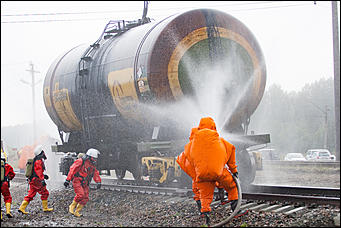 25 август 2016 г., Барнаул © Амител Вячеслав Мельников   Быть готовыми. Как проходили учения железнодорожников 