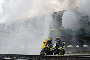 25 август 2016 г., Барнаул © Амител Вячеслав Мельников   Быть готовыми. Как проходили учения железнодорожников 