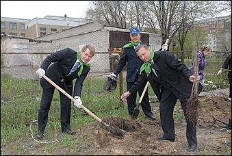    Зеленый подарок.В Барнауле стало больше деревьев