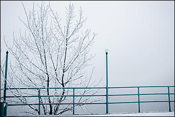 18 ноябрь 2016 г., Барнаул © Амител Вячеслав Мельников   Фотографии утреннего морозного речного вокзала 