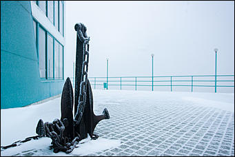 18 ноябрь 2016 г., Барнаул © Амител Вячеслав Мельников   Фотографии утреннего морозного речного вокзала 