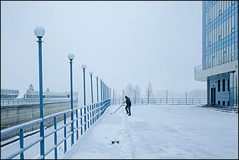 18 ноябрь 2016 г., Барнаул © Амител Вячеслав Мельников   Фотографии утреннего морозного речного вокзала 