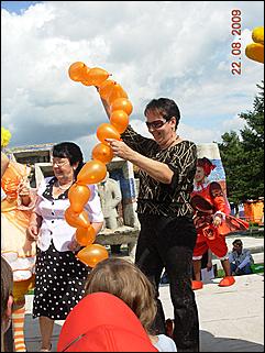 22 августа 2009 г, Барнаул   "Город Солнца" - площадка газеты "Вечерний Барнаул"