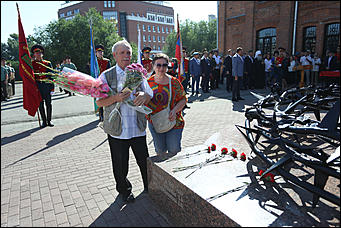2 августа 2019 г., Барнаул. Екатерина Смолихина   Митингом и шествием отметили День ВДВ в Барнауле