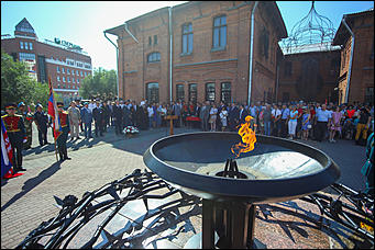 2 августа 2019 г., Барнаул. Екатерина Смолихина   Митингом и шествием отметили День ВДВ в Барнауле