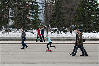31 март 2017 г., Барнаул   Наступили теплые деньки. Весна в Барнауле