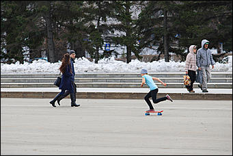 31 март 2017 г., Барнаул   Наступили теплые деньки. Весна в Барнауле