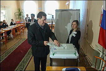 19 марта 2018 г.,Барнаул. Екатерина Смолихина Как Барнаул выбирал президента России