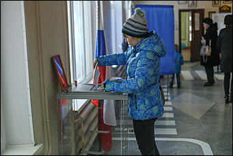 19 марта 2018 г.,Барнаул. Екатерина Смолихина Как Барнаул выбирал президента России