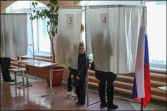 19 марта 2018 г.,Барнаул. Екатерина Смолихина Как Барнаул выбирал президента России