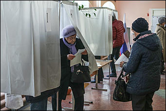 19 марта 2018 г.,Барнаул. Екатерина Смолихина Как Барнаул выбирал президента России