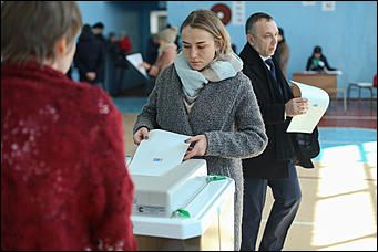 19 марта 2018 г.,Барнаул. Екатерина Смолихина Как Барнаул выбирал президента России