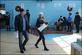 19 марта 2018 г.,Барнаул. Екатерина Смолихина Как Барнаул выбирал президента России