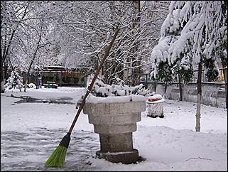 5 ноября 2009 г., Барнаул   В Барнаул пришла "зима"