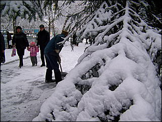 5 ноября 2009 г., Барнаул   В Барнаул пришла "зима"