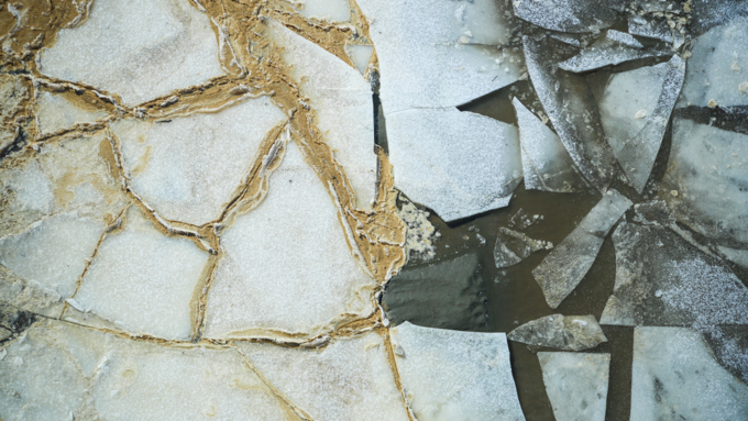 2 апреля 2018 г., Барнаул. Екатерина Смолихина   Несокрушимая глыба: река Обь в преддверии ледохода