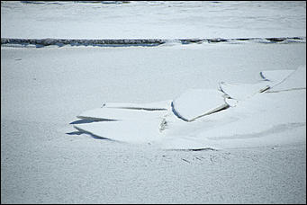 2 апреля 2018 г., Барнаул. Екатерина Смолихина   Несокрушимая глыба: река Обь в преддверии ледохода