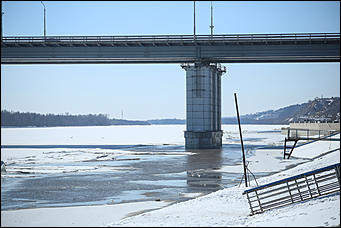 2 апреля 2018 г., Барнаул. Екатерина Смолихина   Несокрушимая глыба: река Обь в преддверии ледохода