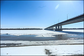 2 апреля 2018 г., Барнаул. Екатерина Смолихина   Несокрушимая глыба: река Обь в преддверии ледохода