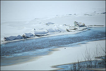 2 апреля 2018 г., Барнаул. Екатерина Смолихина   Несокрушимая глыба: река Обь в преддверии ледохода