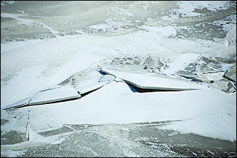 2 апреля 2018 г., Барнаул. Екатерина Смолихина   Несокрушимая глыба: река Обь в преддверии ледохода