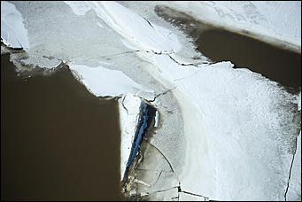 2 апреля 2018 г., Барнаул. Екатерина Смолихина   Несокрушимая глыба: река Обь в преддверии ледохода
