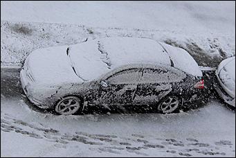 11 май 2013 г., Барнаул   Барнаул накрыл майский снег