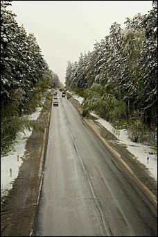 11 май 2013 г., Барнаул   Барнаул накрыл майский снег