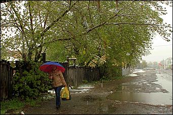 11 май 2013 г., Барнаул   Барнаул накрыл майский снег