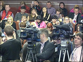 20 февраль 2012 г., Москва   Пресс-конференция кандидата в президенты РФ Михаила Прохорова (Москва)