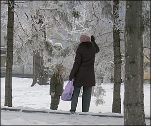 8 декабря 2007 г., Барнаул   Сказочная зима в Барнауле