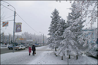 8 декабря 2007 г., Барнаул   Сказочная зима в Барнауле