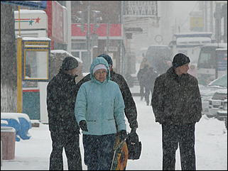 16 апреля 2008 г., Барнаул   Зима вернулась - 2