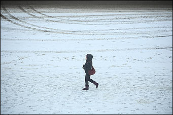 14 ноября 2017 г., Барнаул. Екатерина Смолихина   Привет, сугробы: Барнаул окончательно вступил в период "белой оккупации"