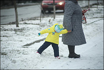 14 ноября 2017 г., Барнаул. Екатерина Смолихина   Привет, сугробы: Барнаул окончательно вступил в период "белой оккупации"