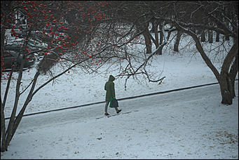14 ноября 2017 г., Барнаул. Екатерина Смолихина   Привет, сугробы: Барнаул окончательно вступил в период "белой оккупации"