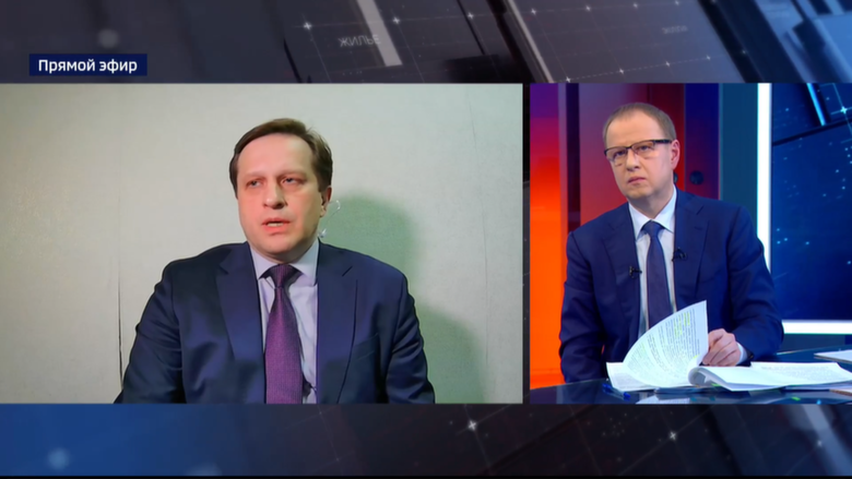 Дмитрий Попов и Виктор Томенко / Скриншот из трансляции