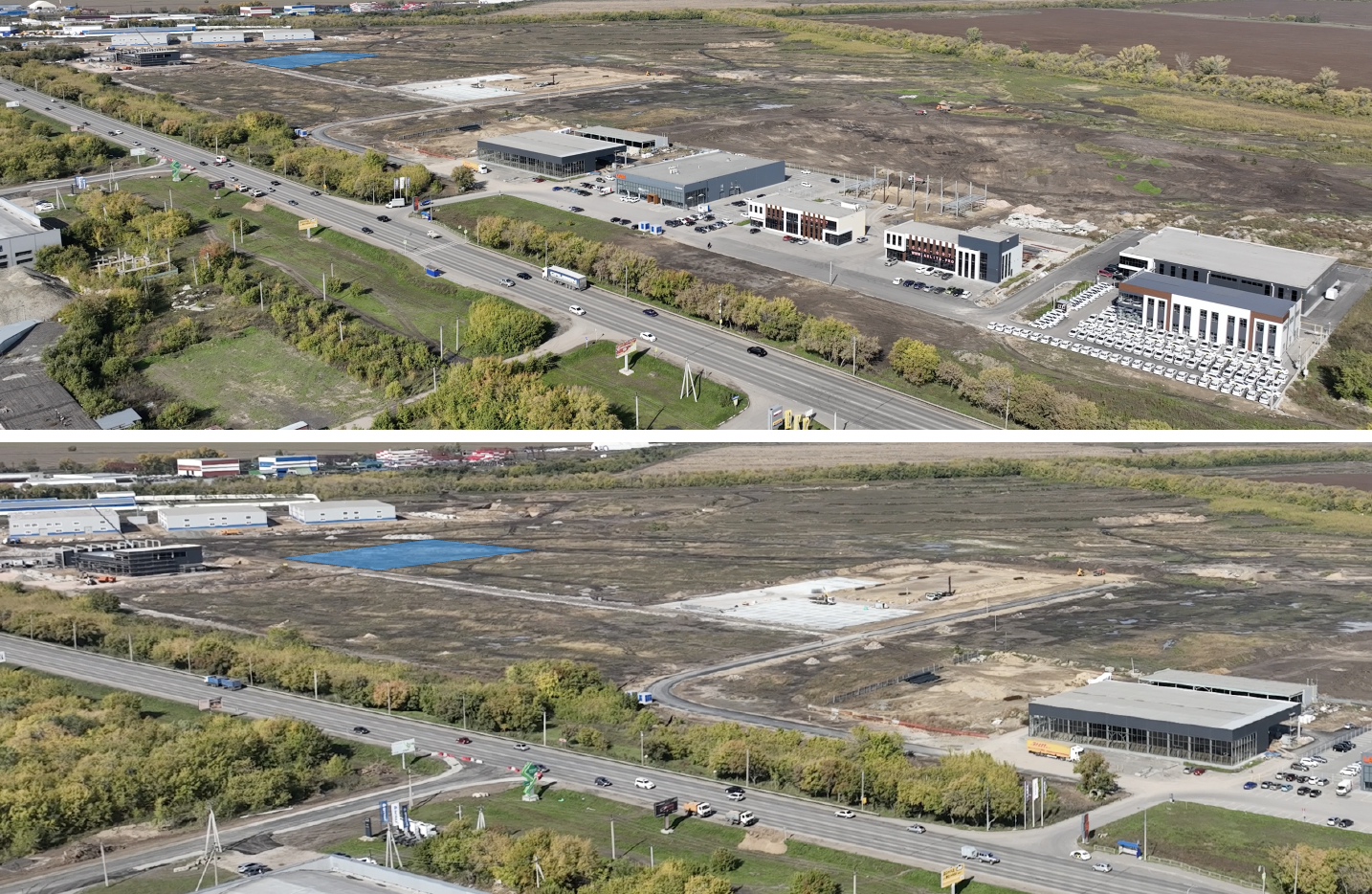 Синим квадратом отмечено место строительство / Фото: "Мастерская Золотова"